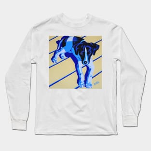 Dog on Sunny Deck Long Sleeve T-Shirt